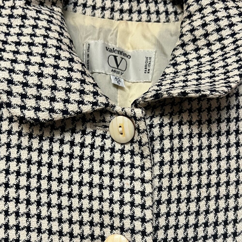 Valentino Miss V Houndstooth Jacket
